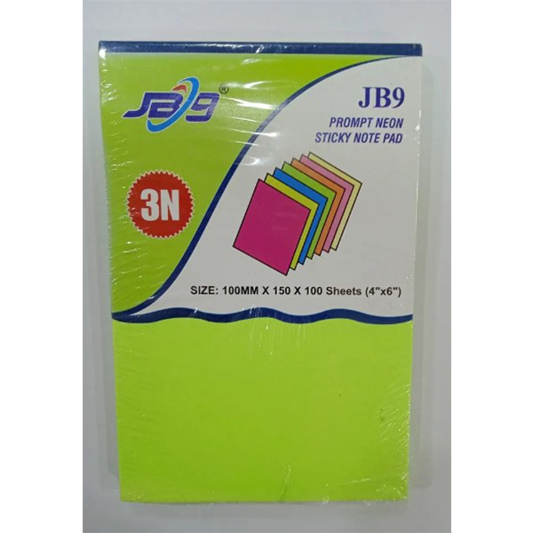 Pnr-406 4X6 Prompt-Me Neon Rulled Sticky Note Pad