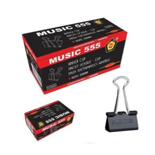 Cbc-25 25Mm Music-555 Multi Colour Binder Clip