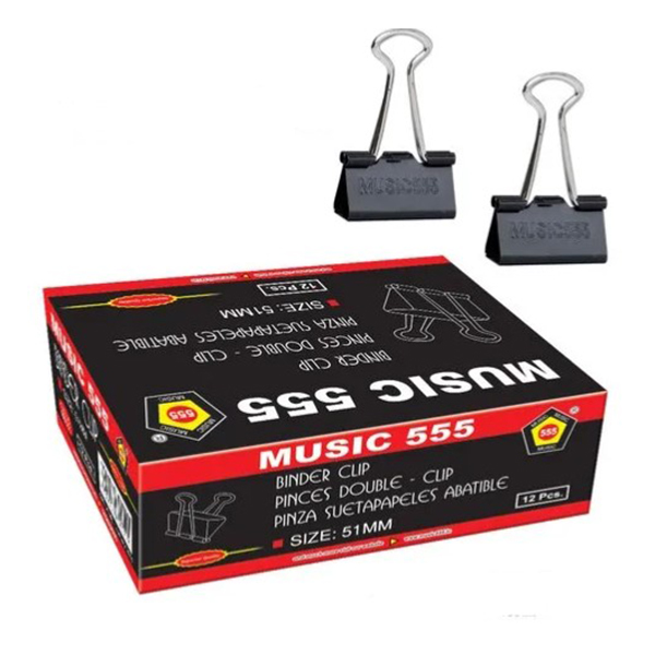 Cbc-51 51Mm Music-555 Multi Colour Binder Clip