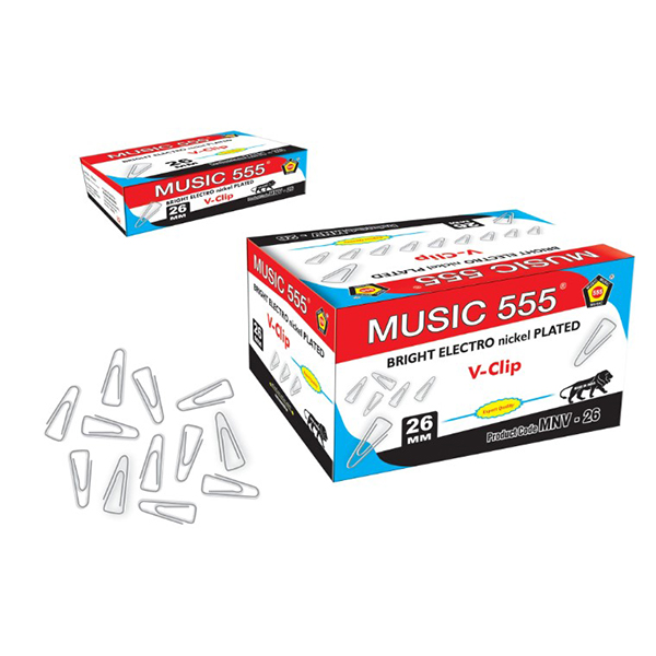 Mnv-26 26Mm Music 555 Nickel Plated V Clips