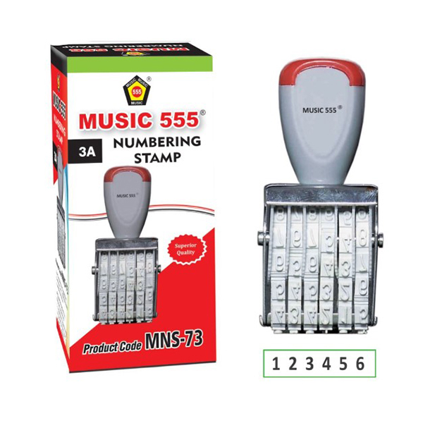 Mns-73 Music 555 Number Stamp