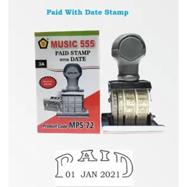 Mps-72 Music 555 Paid With Date Stamp