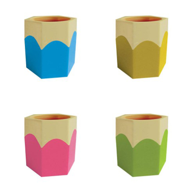 Mps-105 Music 555 Plastic Pen Stand Polygon Shape