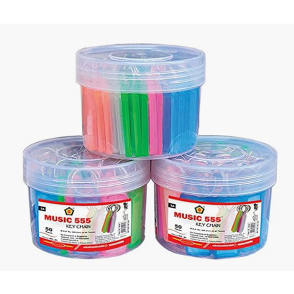 Mkc-801 Music 555 Key Chain Colour (50 Pcs/ Jar)