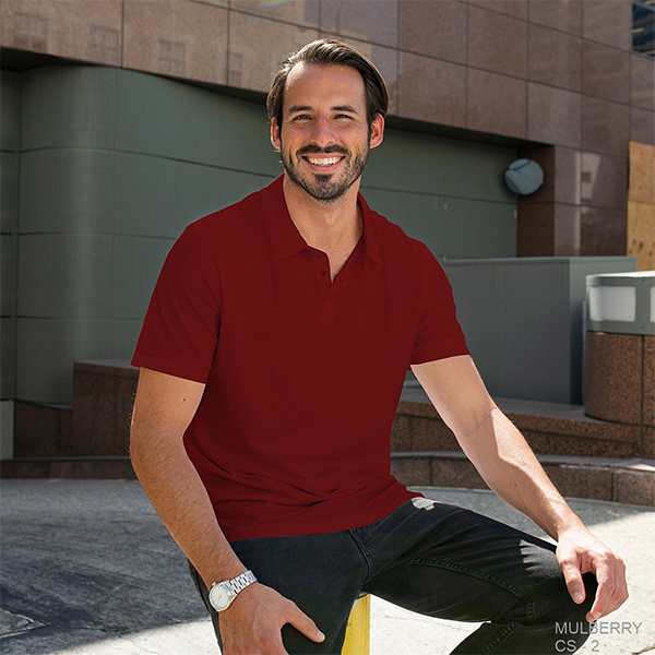 Carbon Ni Solid Polo T-Shirt