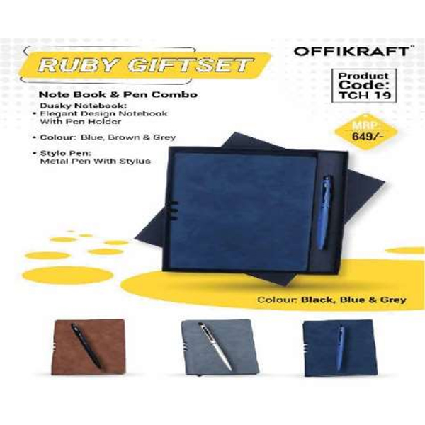 Ruby Gift Set Tch 19 Grey, Brown, Blue