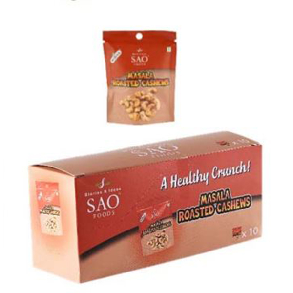 Masala Roasted Cashews (Pack Of 10 Pouches)