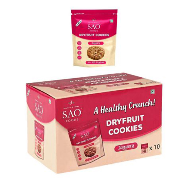 Dryfruit Cookies_Jaggery (Pack Of 10 Pouches) 300