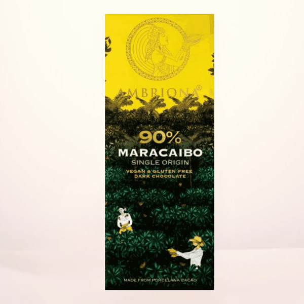 Ambriona - 90% Maracaibo Single Origin | Vegan & Gluten Free | Dark Chocolate | 50 G