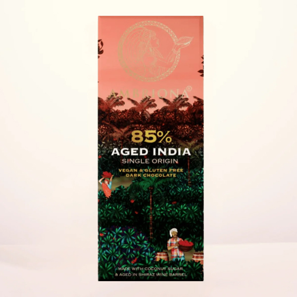 Ambriona - 85% Aged India Single Origin | Vegan & Gluten Free | 50 G