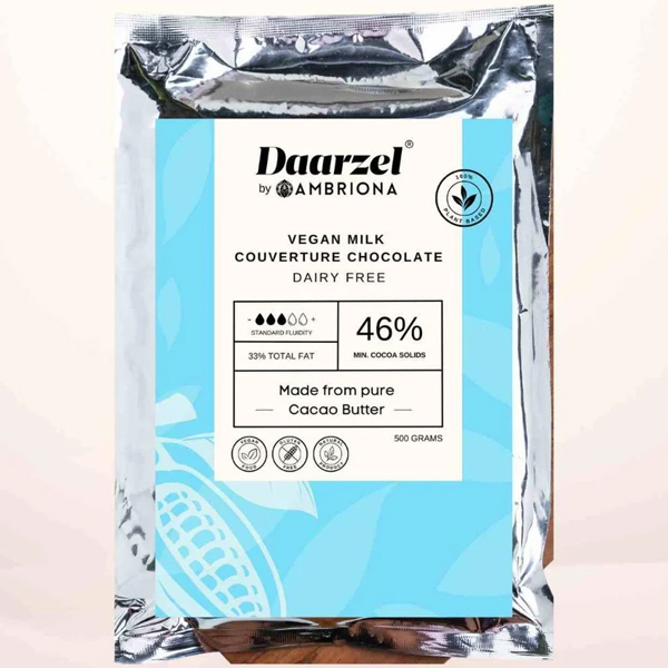 Daarzel - 46% Vegan Milk Couverture Chocolate 500 G