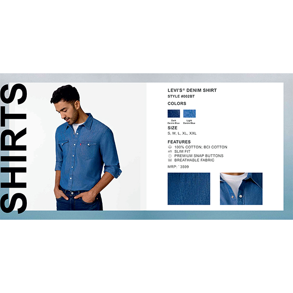 Levis Denim Shirt Style #002Bt