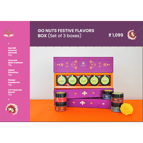 Go Nuts Flavoursome Nut Box (Set Of 3)