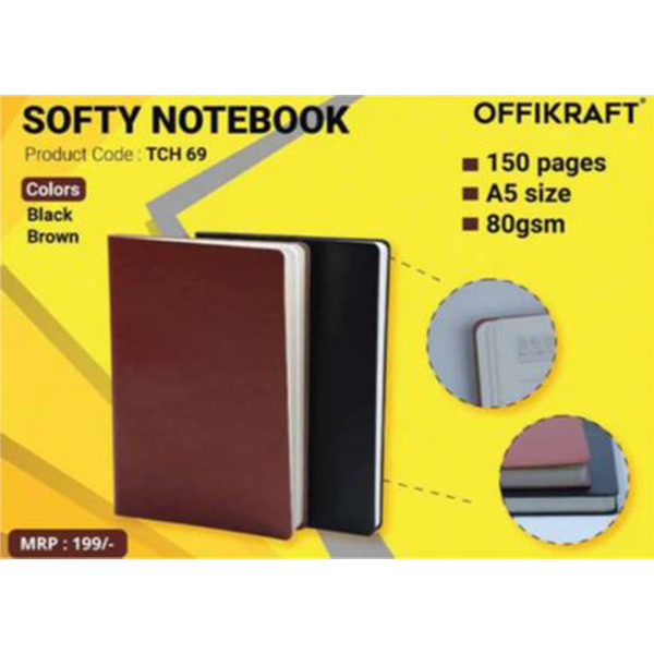 Softy Notebook Tch 69 Black , Brown