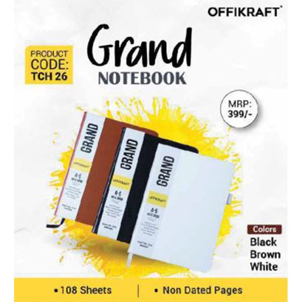 Grand Notebook Tch 26 Black , Brown,White