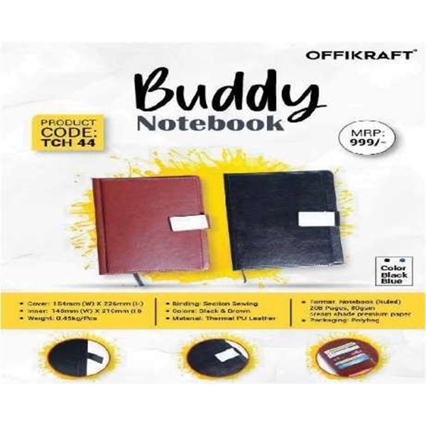 Buddy Notebook Tch 44 Black, Brown