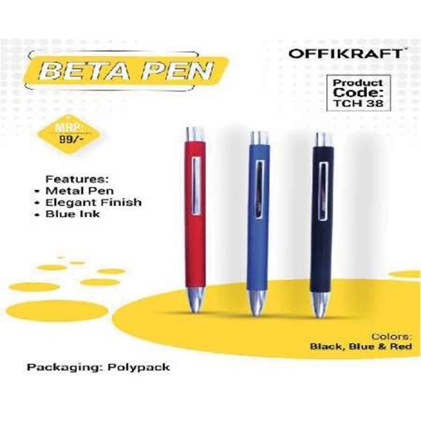 Beta Pen Tch 38 Black, Blue, Red