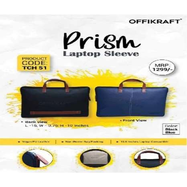 Prism Laptop Sleeve Tch 51 Black, Blue