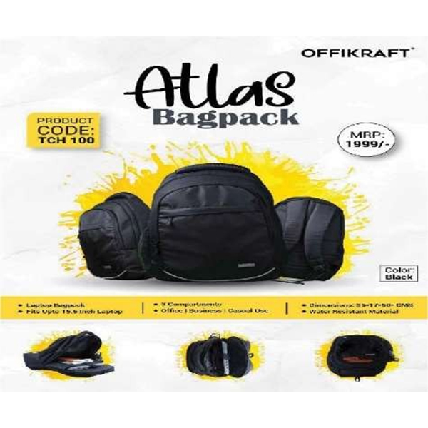 Atlas Bagpack Tch 100 Black