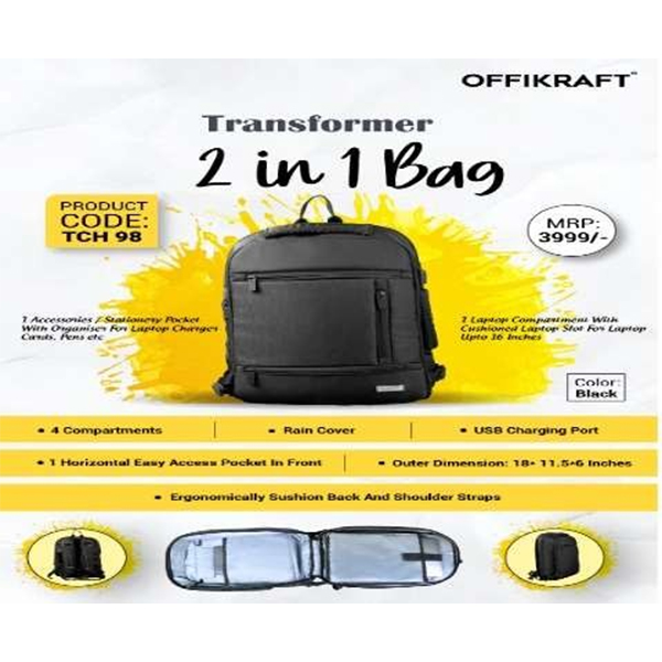 Transformer Bagpack Tch 98 Black