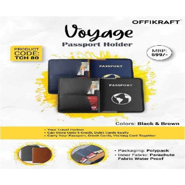 Voyage Passport Holder Tch 80 Brown